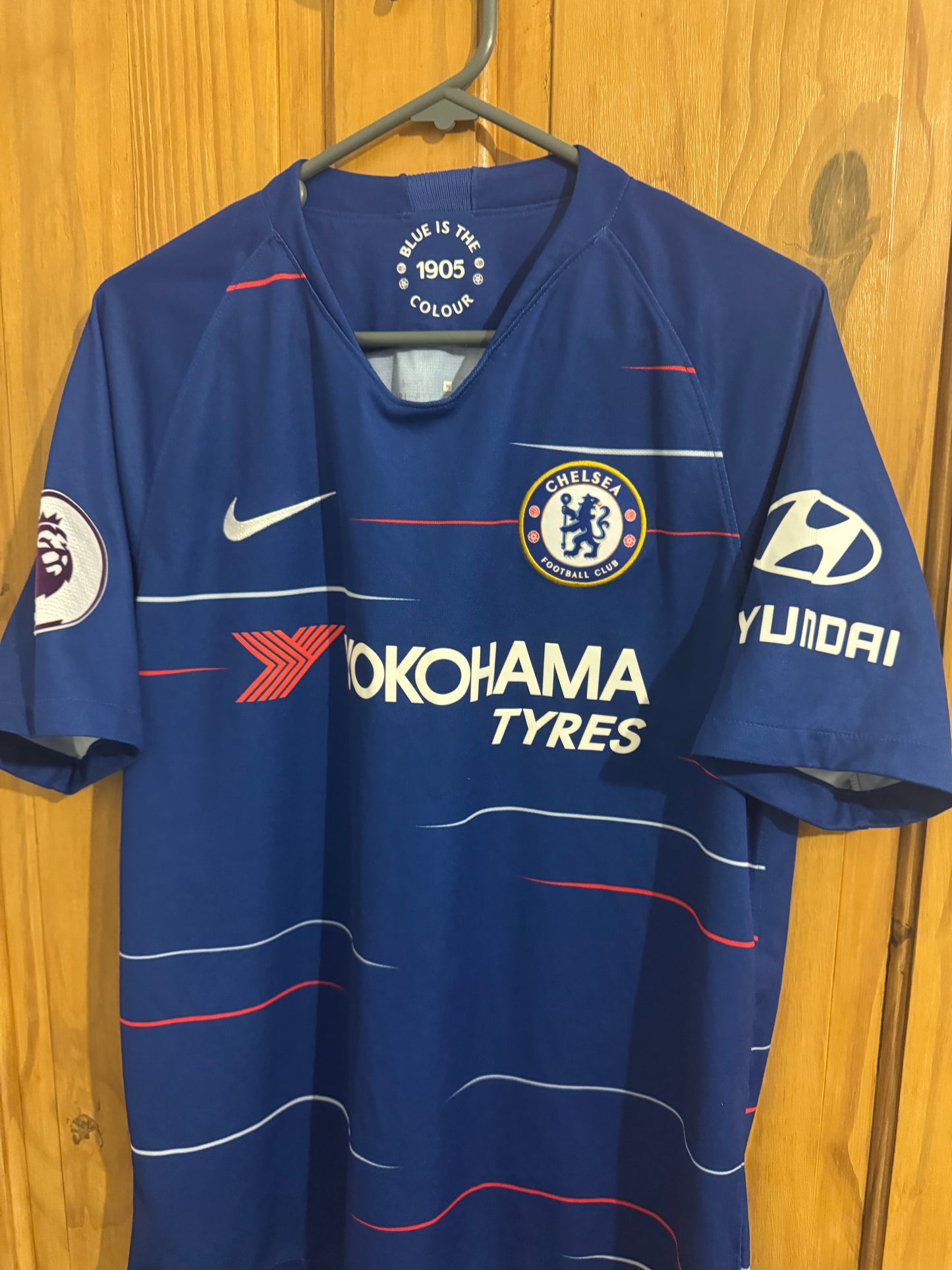 Chelsea Football Shirt - 2018 / 2019 - Home - Medium - #10 Eden Hazard