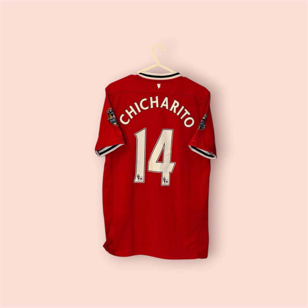 Manchester United Football Shirt - 2013 / 2014 - Home - Medium - #14 Chicharito