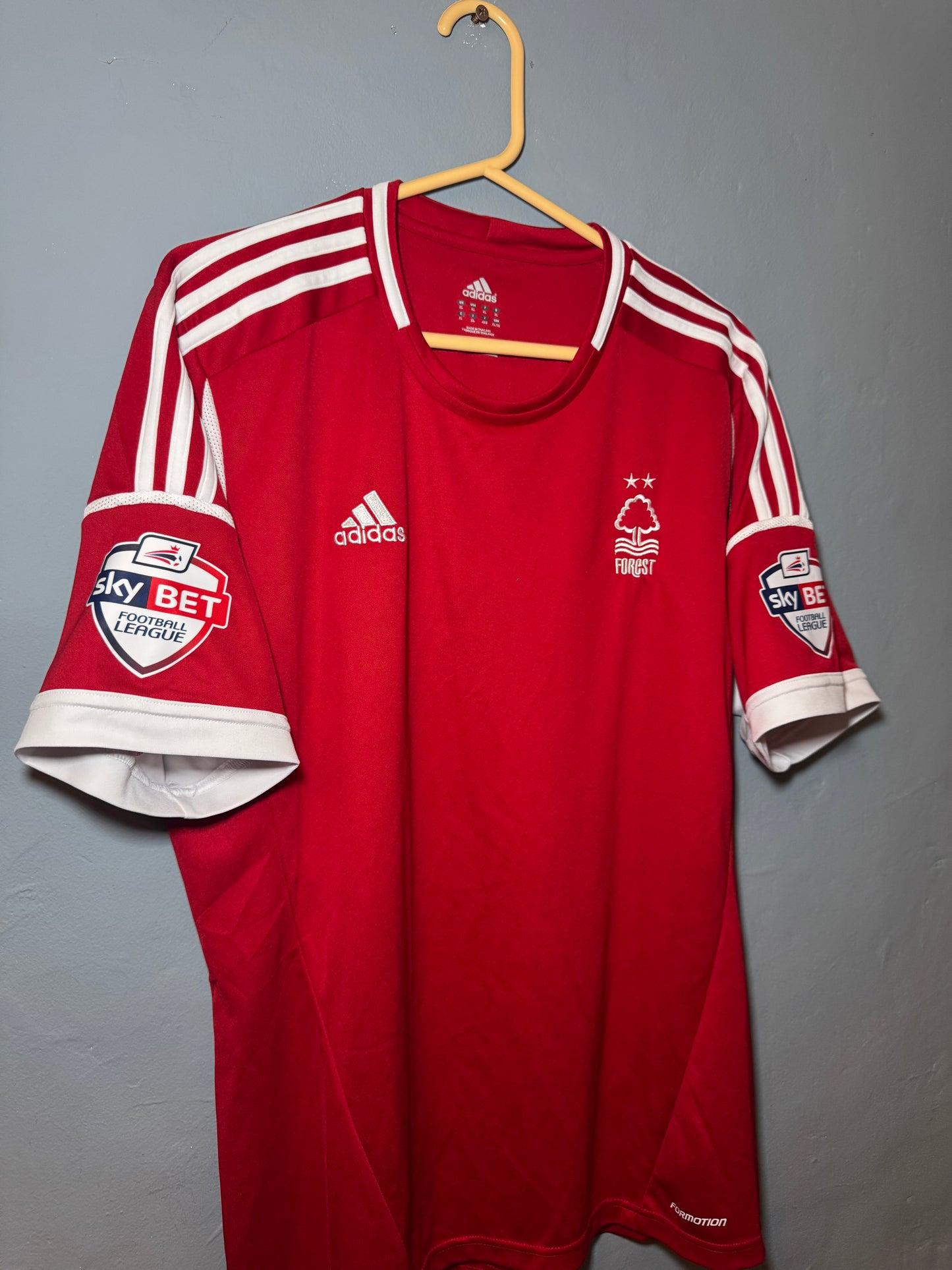 Nottingham Forest Football Shirt - 2013 / 2014 - Home - XL - #12 Mackie