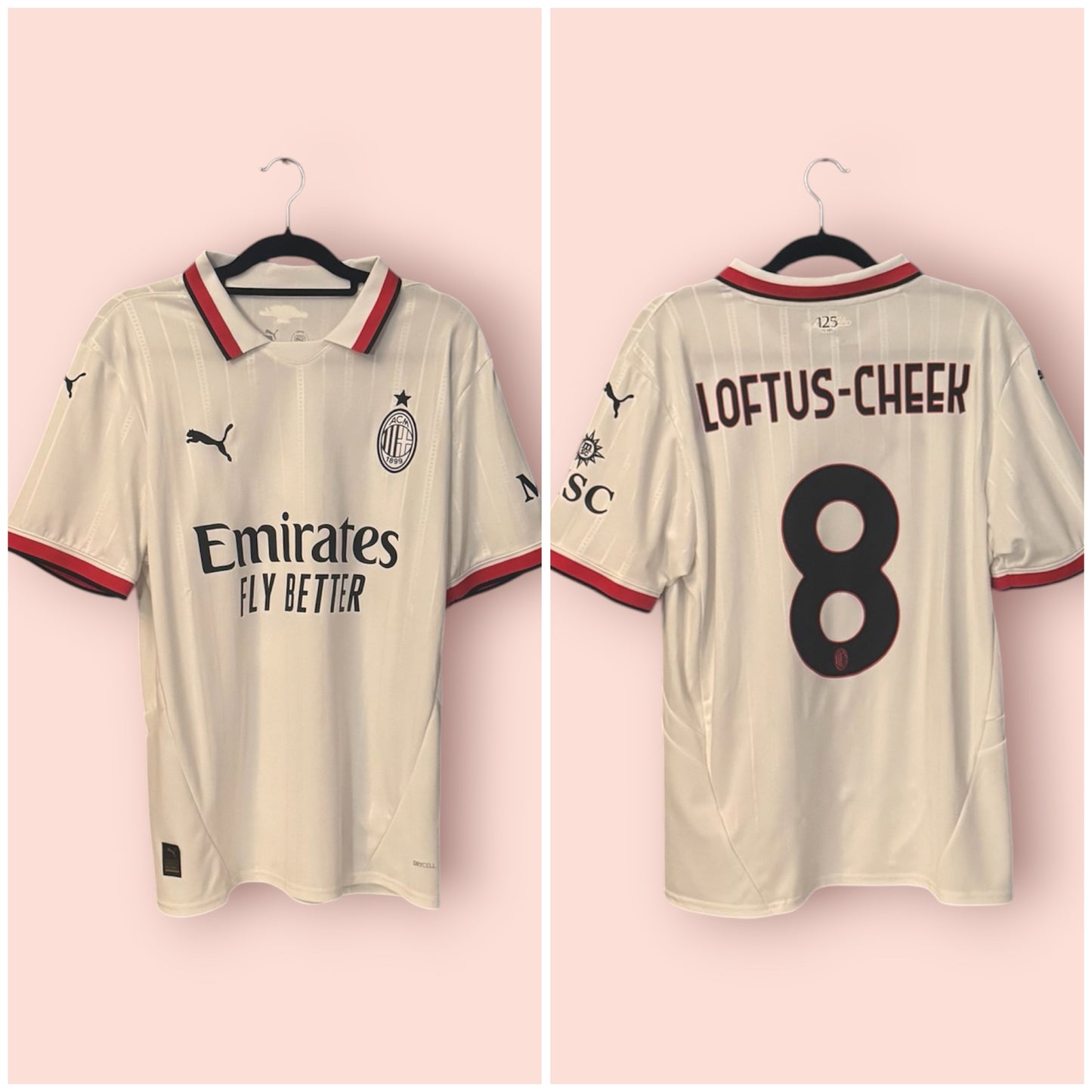 AC Milan Football Shirt - 2024 / 2025 - Away - Large - #8 Ruben Loftus Cheek