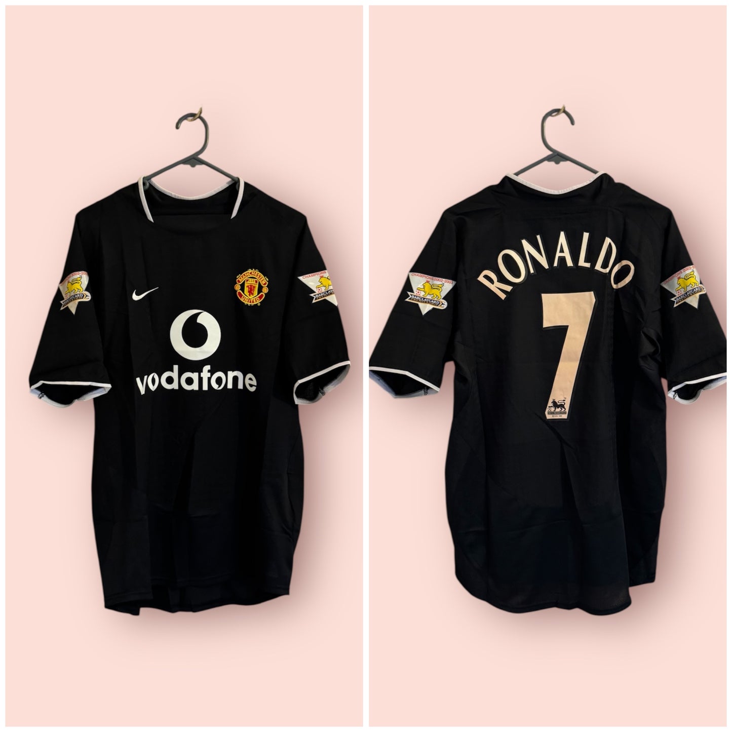 Manchester United Football Shirt - 2003 / 2004 - Away - Small - #7 Cristiano Ronaldo