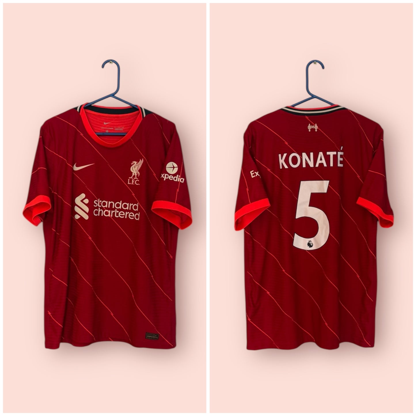 Liverpool Football Shirt - 2021 / 2022 - Home - XL - Dri Fit Adv - #5 Konate