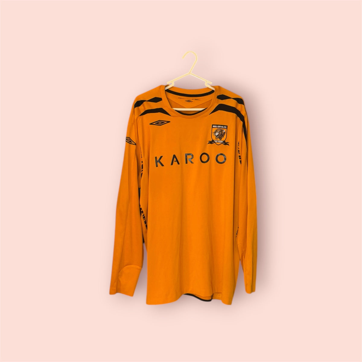 Hull City A.F.C. Football Shirt - 2007 / 2008 - Home - XXL - #10 Jay Jay Okocha - Rare