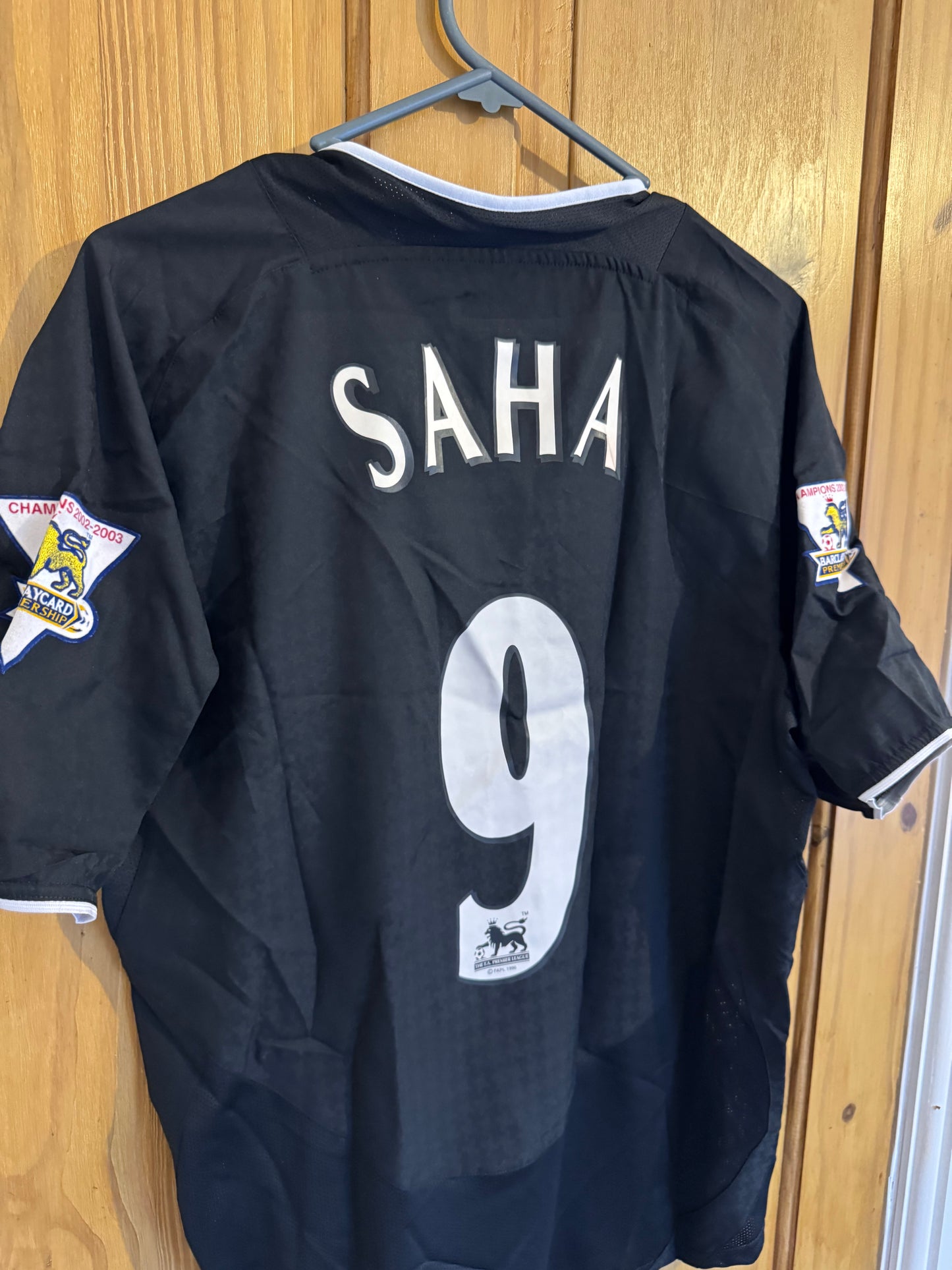 Manchester United Football Shirt - 2003 / 2004 - Away - Small - #9 Louis Saha