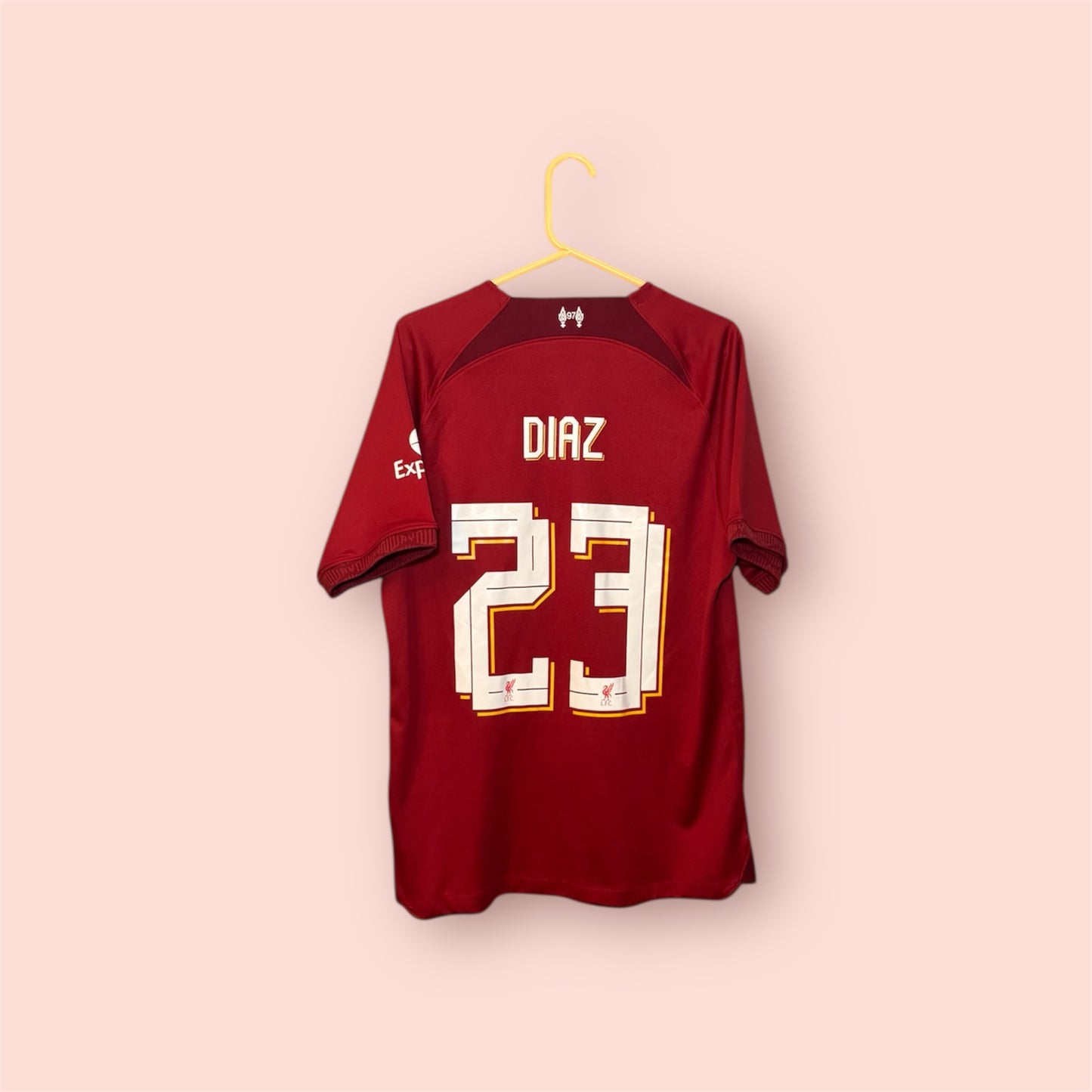 Liverpool Football Shirt - 2022 / 2023 - Home - Large - #23 Luis Diaz