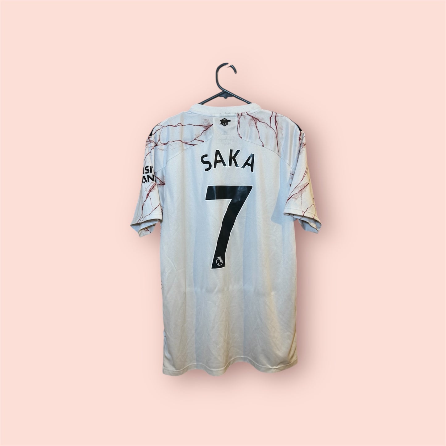 Arsenal Football Shirt - 2020 / 2021 - Away - Large - #7 Bukayo Saka