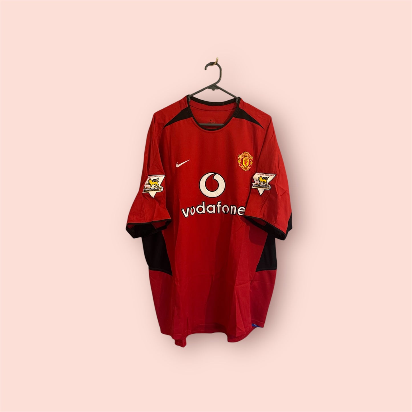 Manchester United Football Shirt - 2002 / 2003 / 2004 - Home - XL - #9 Saha