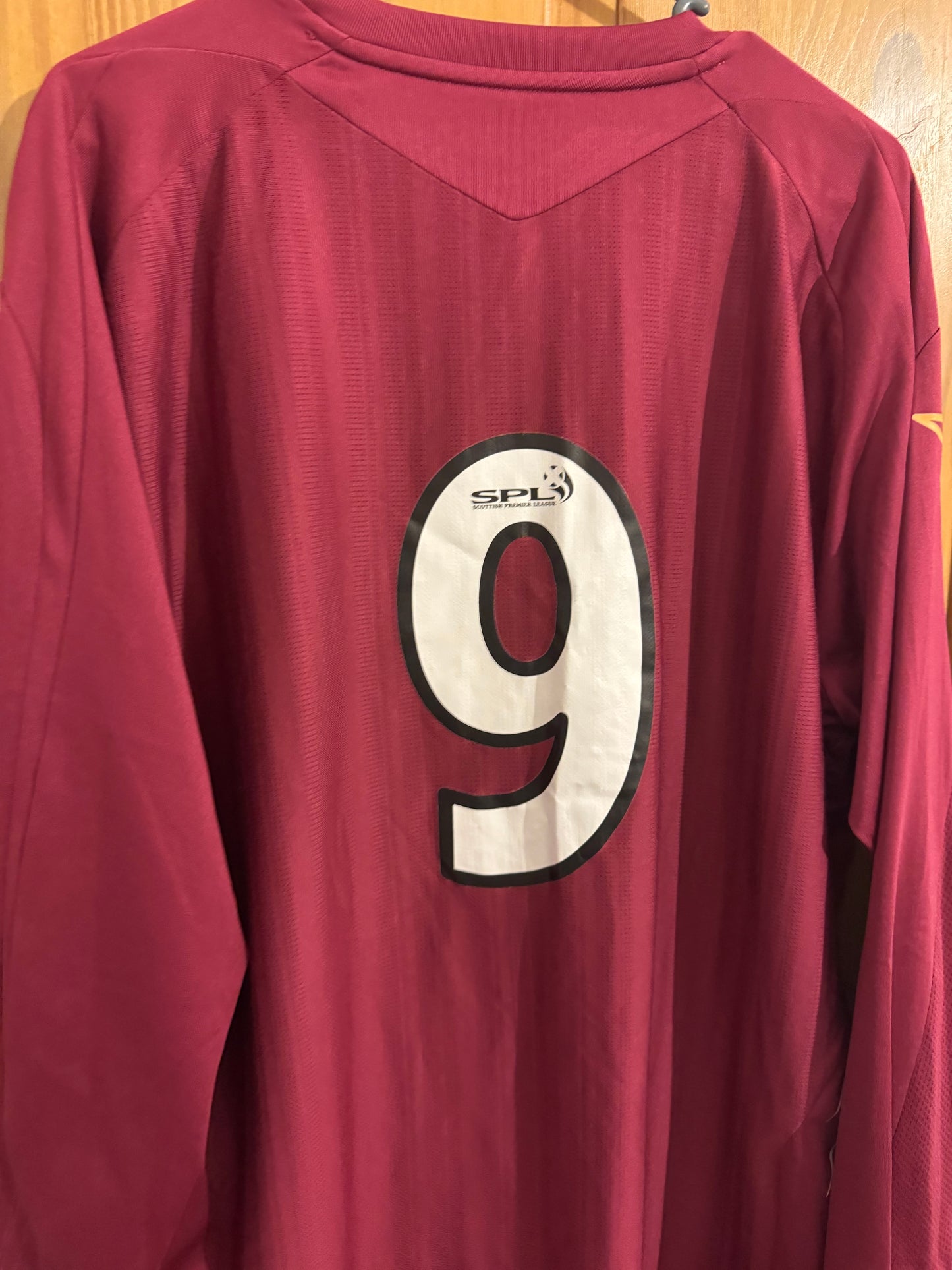 Heart Of Midlothian FC - Hearts Football Shirt - 2007 / 2008 - LS - XL - #9 Nade