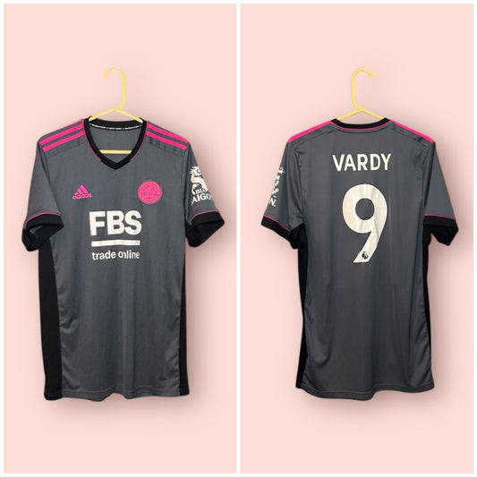 Leicester City Football Shirt - 2021 / 2022 - Third - Large - #9 Jamie Vardy