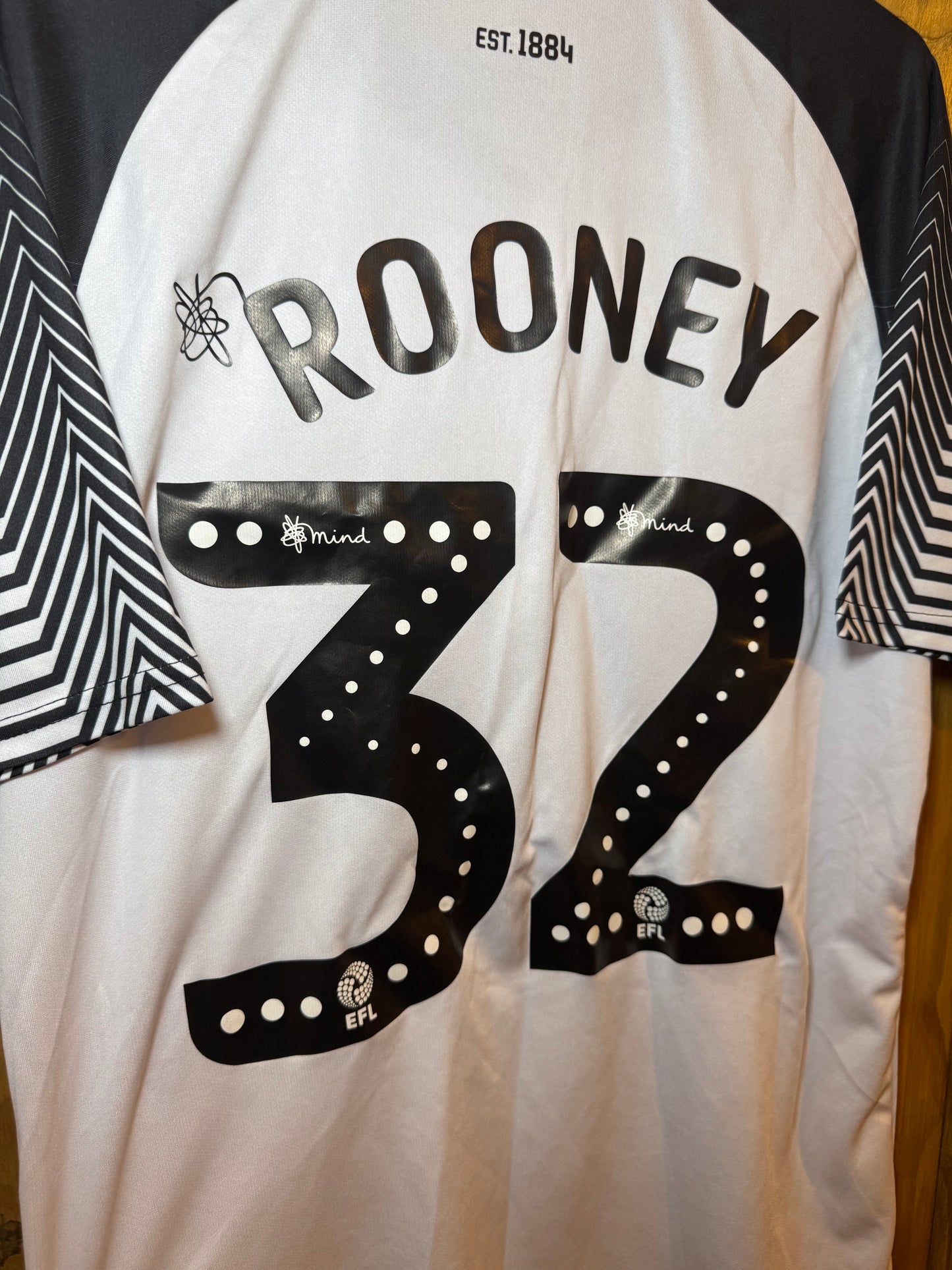 Derby County Football Shirt - 2019 / 2020 - Home - Large - #32 Wayne Rooney