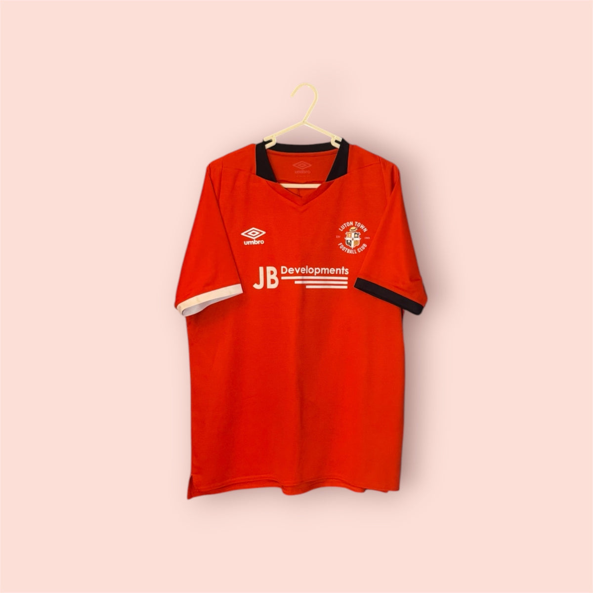 Luton Town Football Shirt - 2020 / 2021 - Home - Large - #8 Luke Berry