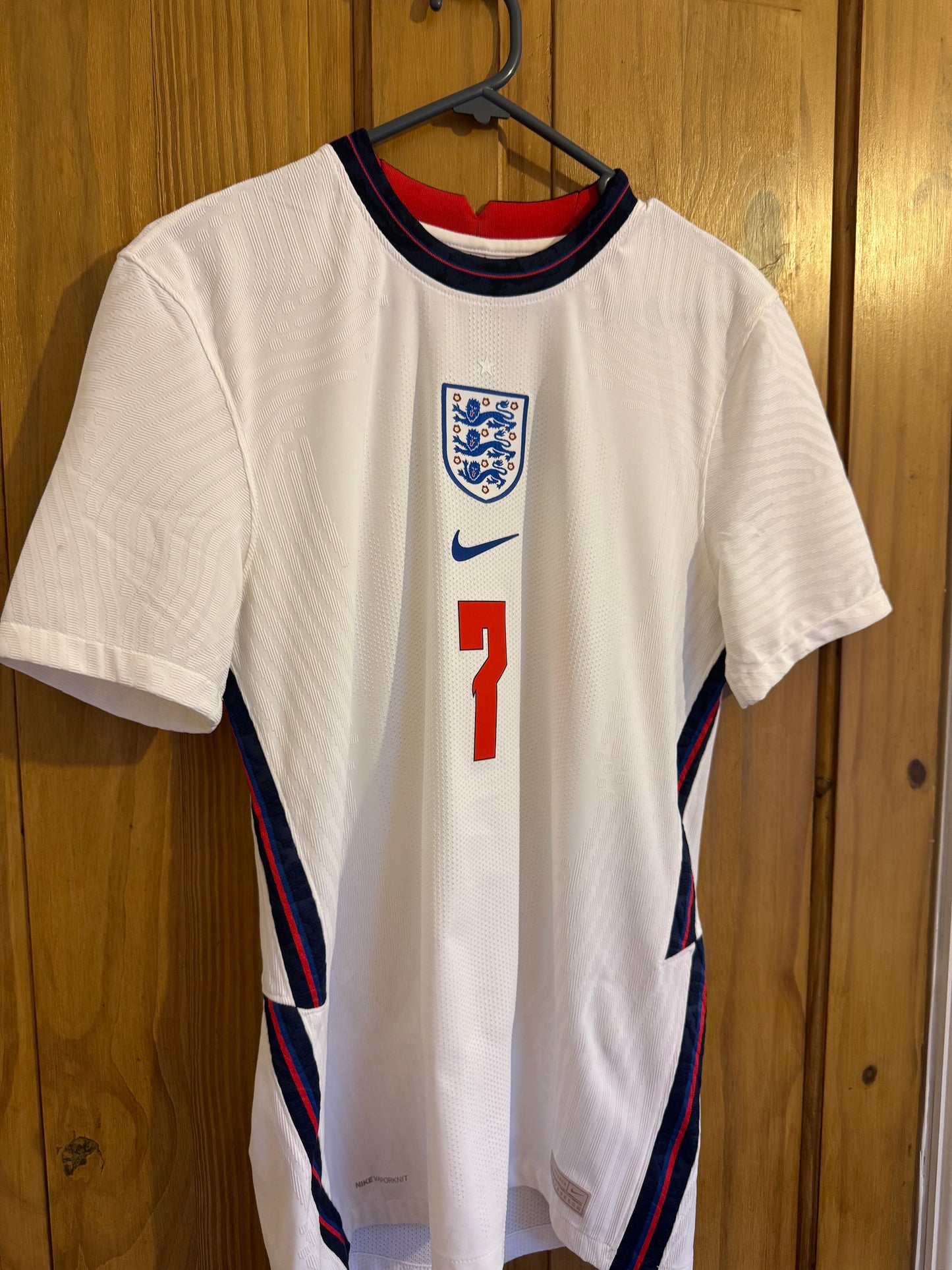 England Football Shirt - 2020 - Home - Small - Vaporknit - #7 Jack Grealish