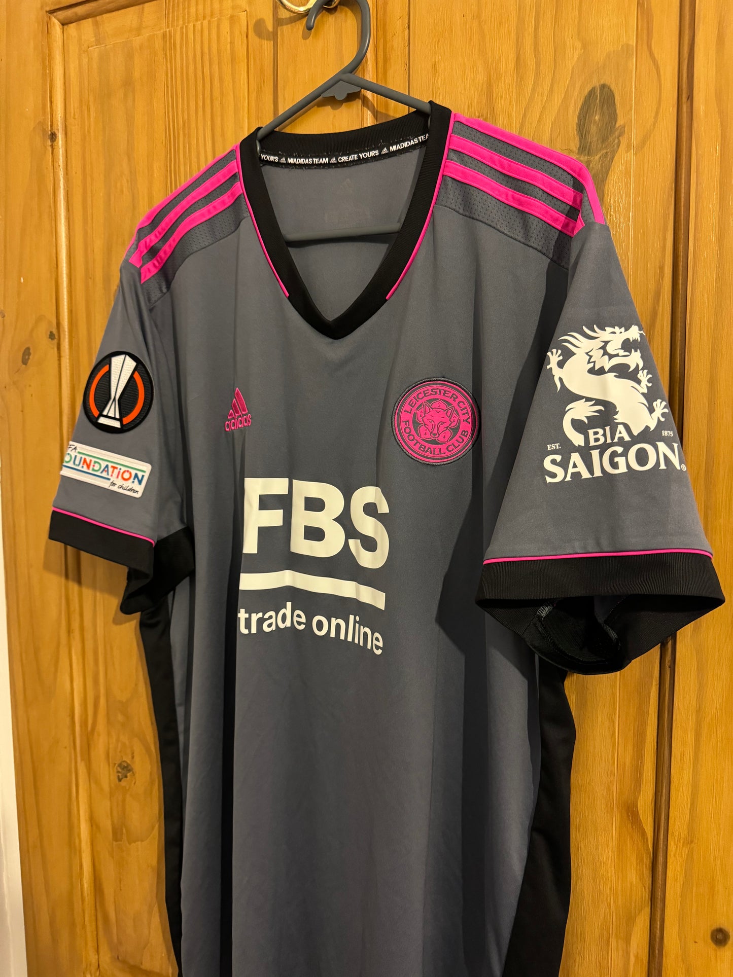 Leicester City Football Shirt - 2021 / 2022 - Third - XXL - Europa League Patch