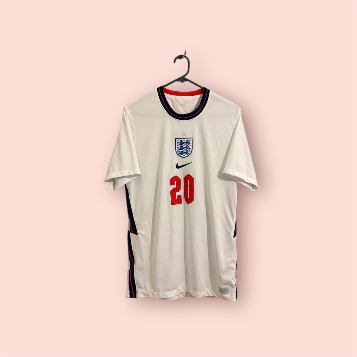 England Football Shirt - 2020 - Home - Medium - #20 Phil Foden
