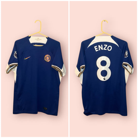 Chelsea Football Shirt - 2023 / 2024 - Home - Medium - #8 Enzo Fernandez