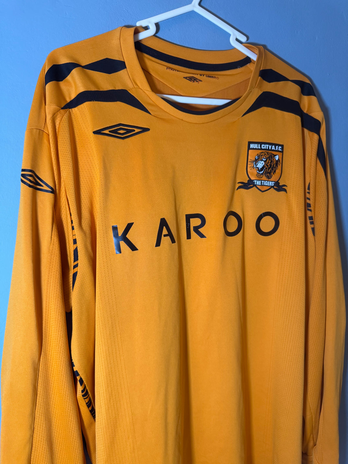 Hull City A.F.C. Football Shirt - 2007 / 2008 - Home - XXL - #10 Jay Jay Okocha - Rare
