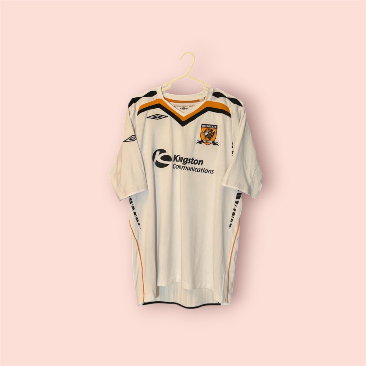 Hull City A.F.C. Football Shirt - 2007 / 2008 - Away - Large - #10 Jay Jay Okocha - Rare