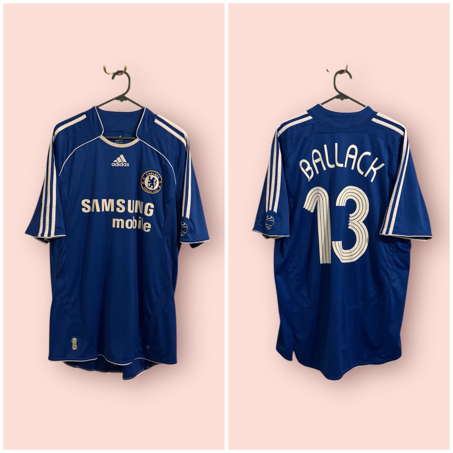 Chelsea Football Shirt - 2007 / 2008 / 2009 - Home - Large - #13 Michael Ballack