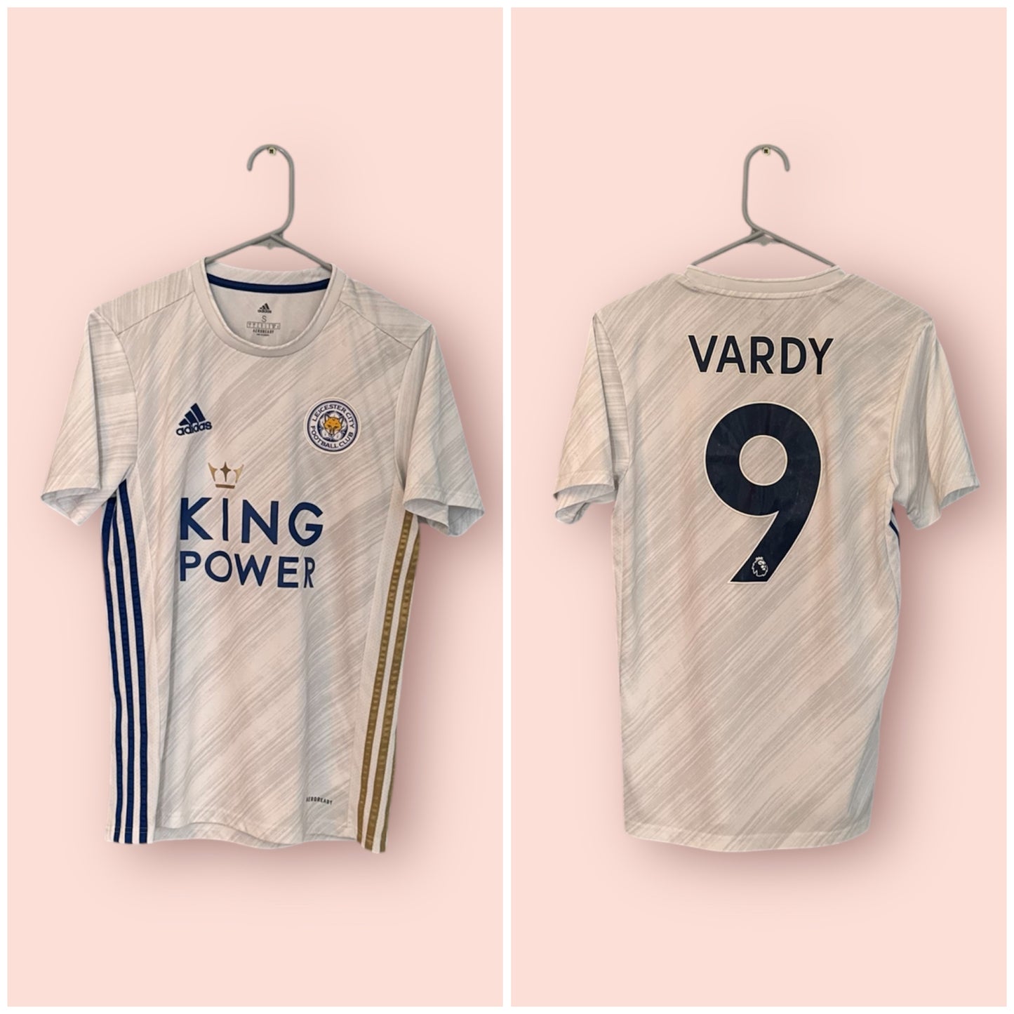 Leicester City Football Shirt - 2020 / 2021 - Away - Small - #9 Jamie Vardy