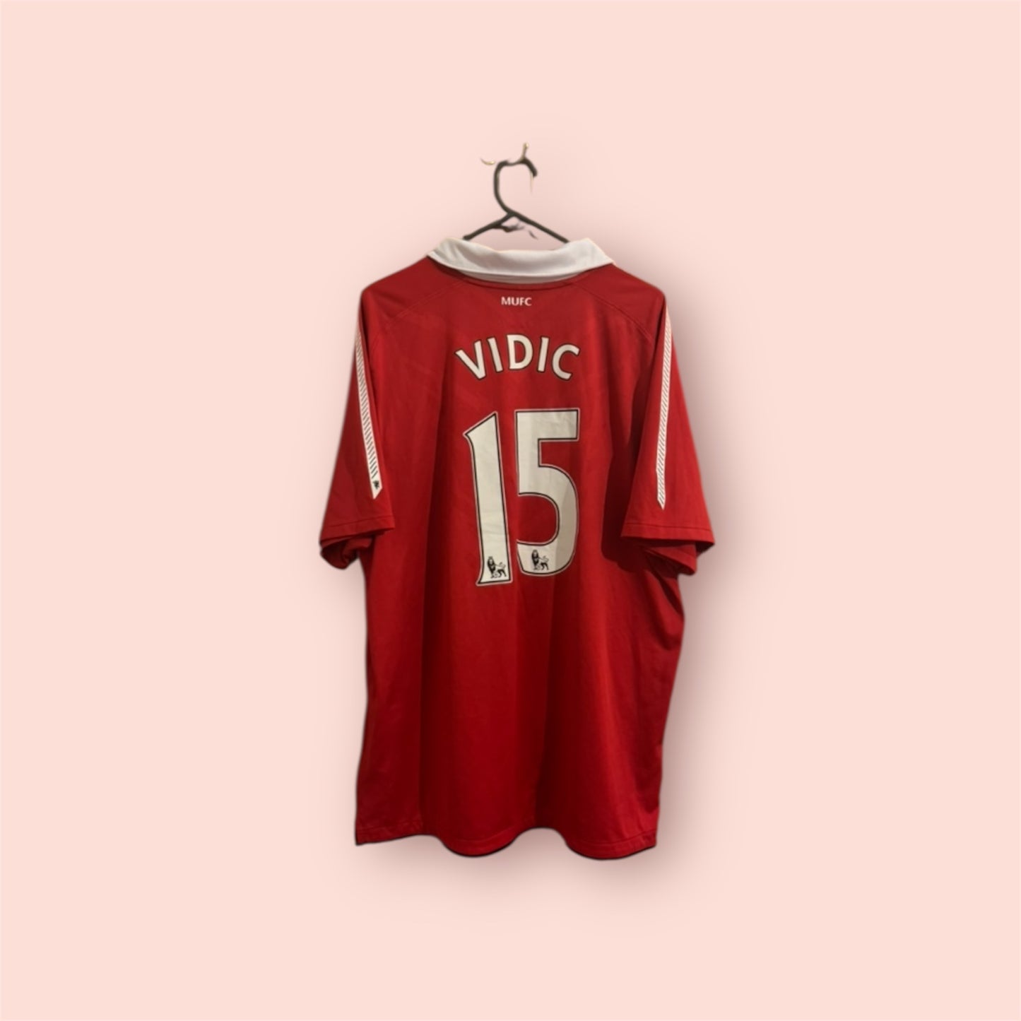 Manchester United Football Shirt - 2010 / 2011 - Home - XL - #15 Nemanja Vidic