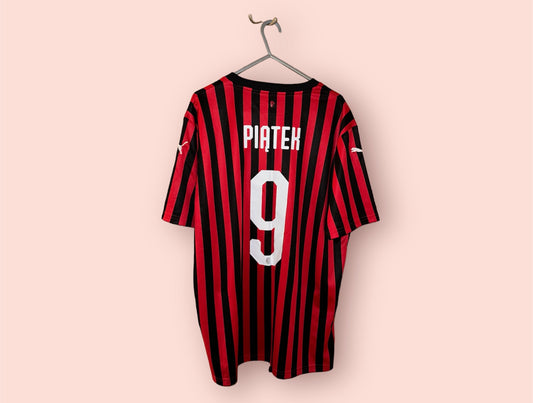 AC Milan Football Shirt - 2019 / 2020 - Home - Large - #9 Piatek