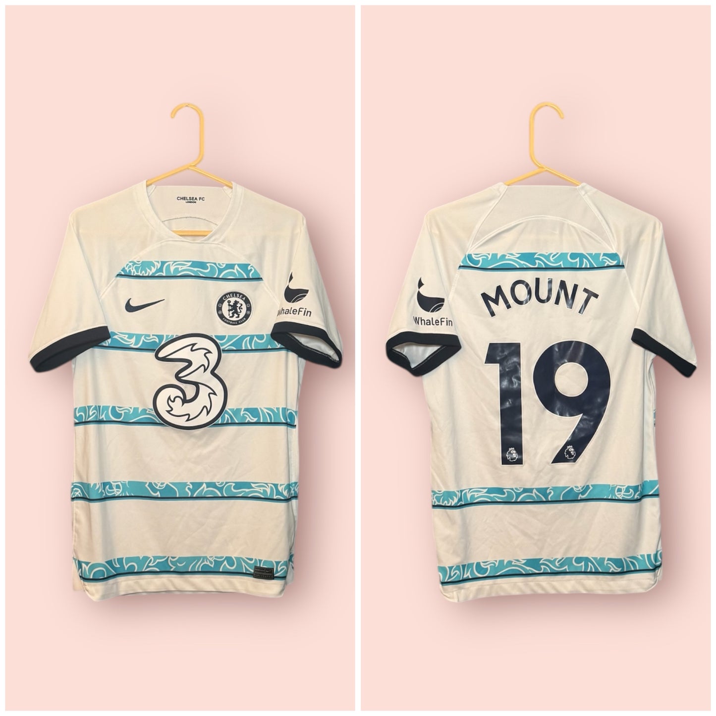 Chelsea Football Shirt - 2022 / 2023 - Away - Small - #19 Mount