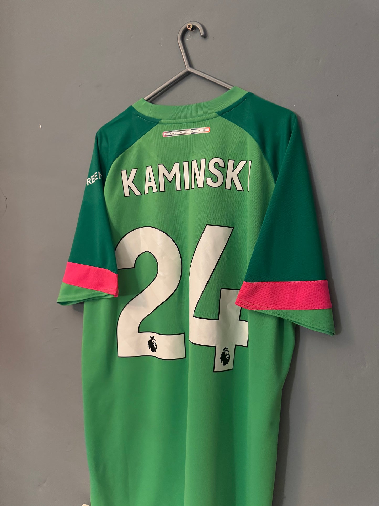 Luton Town Football Shirt - 2023 / 2024 - Home - GK Goalkeeper - XL - #24 Kaminski
