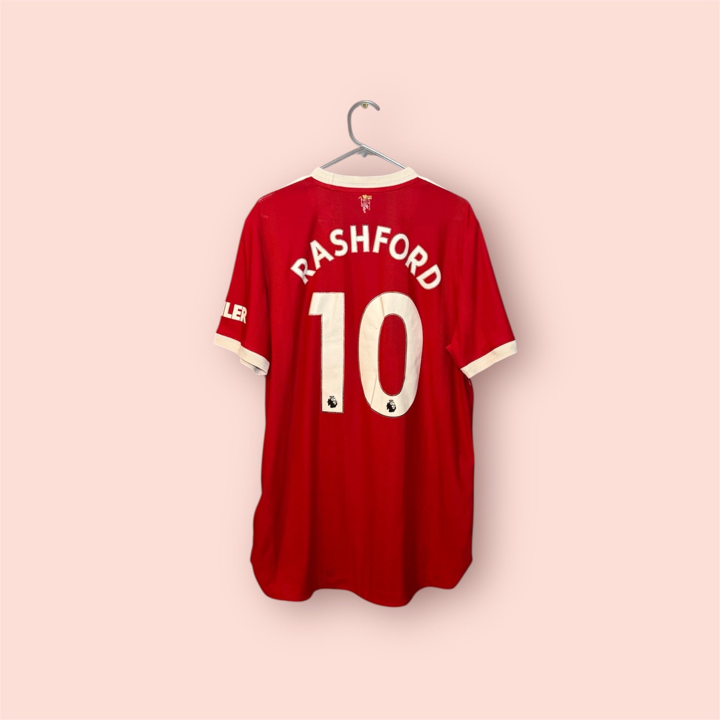 Manchester United Football Shirt - 2021 / 2022 - Home - Large - #10 Rashford - HEAT RDY