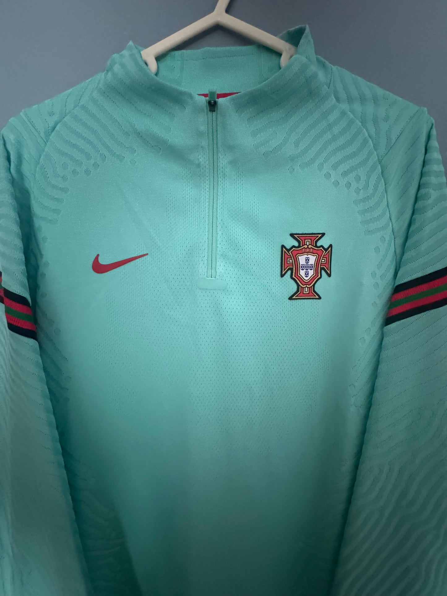 Portugal Football Shirt - 2020 / 2021 - Quarter 1/4 Zip - Nike VaporKnit Drill Top - Large