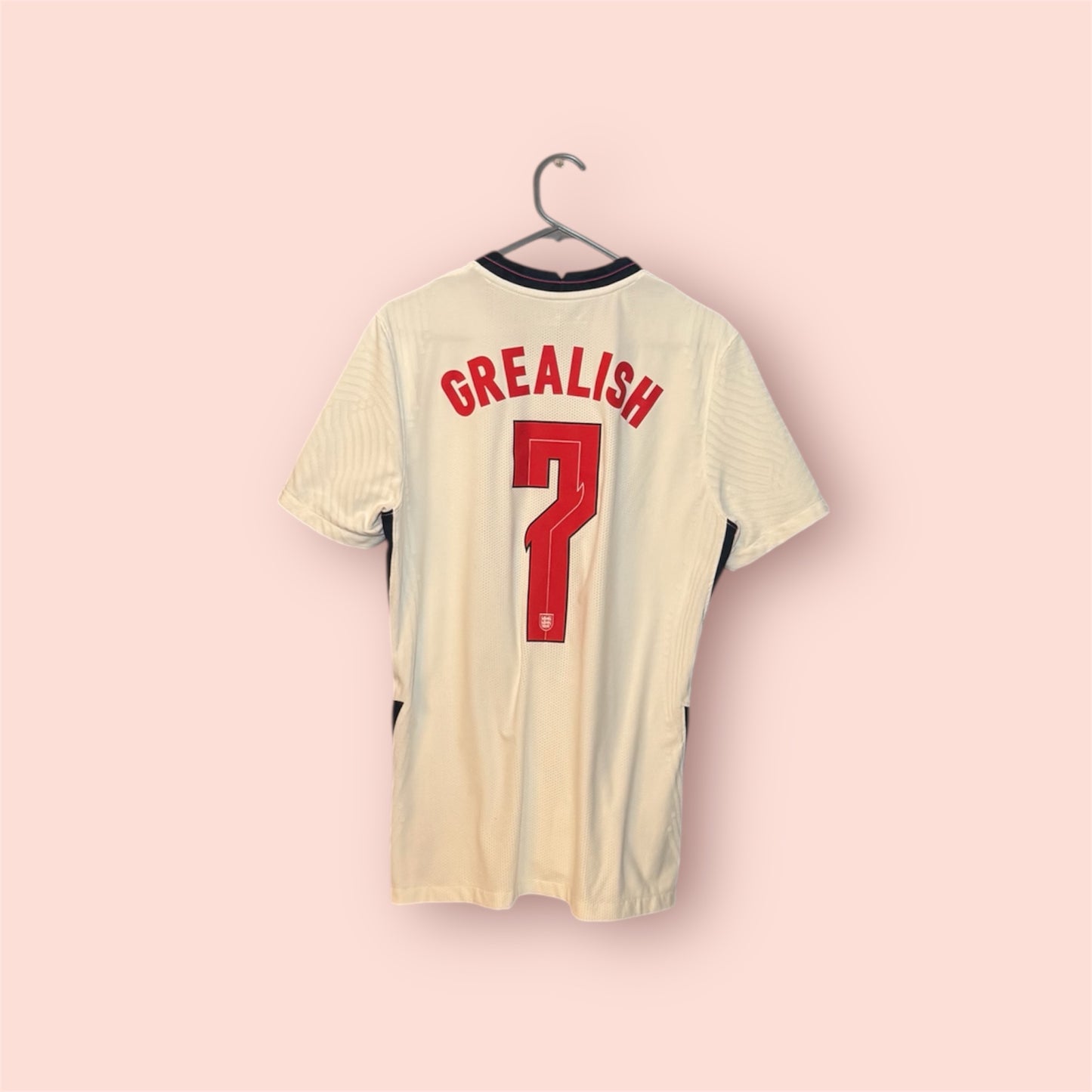 England Football Shirt - 2020 - Home - Medium - Vaporknit - #7 Jack Grealish
