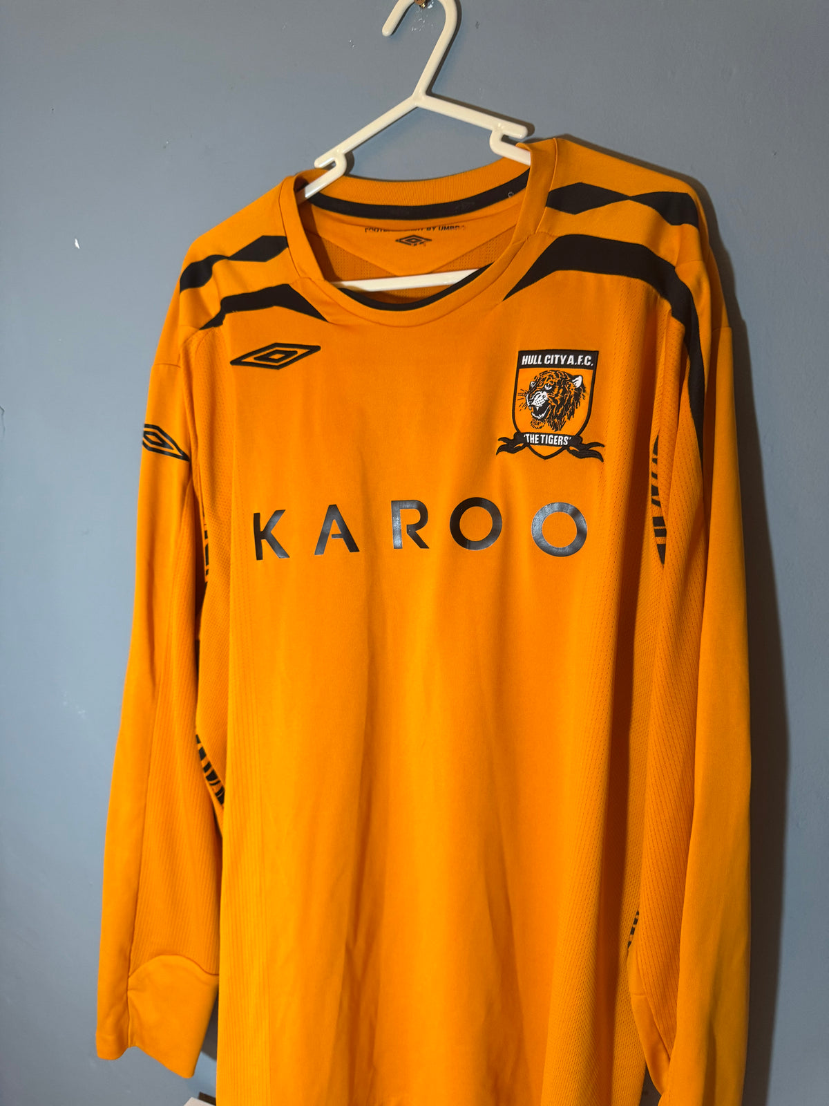 Hull City A.F.C. Football Shirt - 2007 / 2008 - Home - XXL - #10 Jay Jay Okocha - Rare