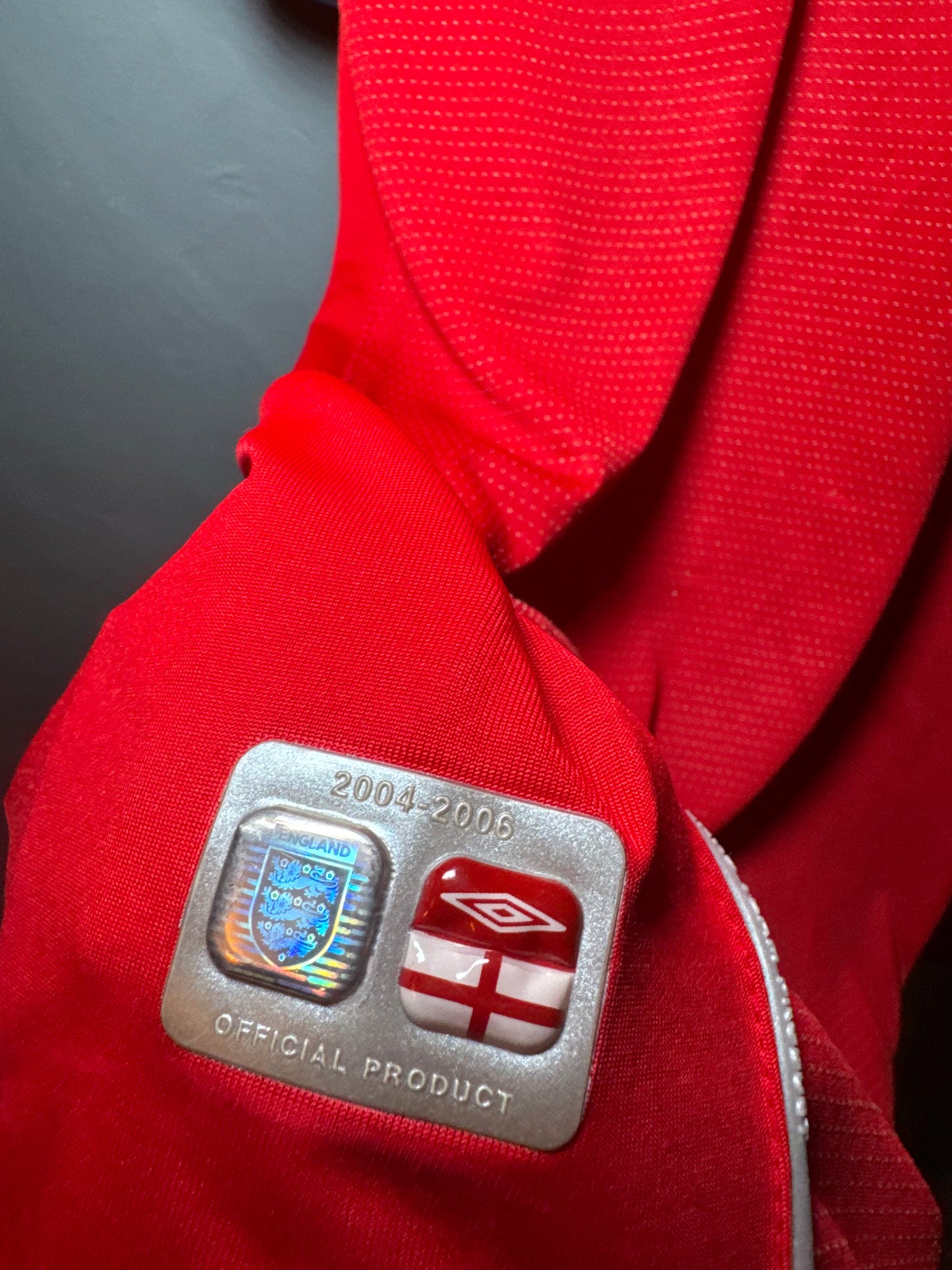 England Football Shirt - 2004 / 2005 / 2006 - Away - Large - #7 David Beckham