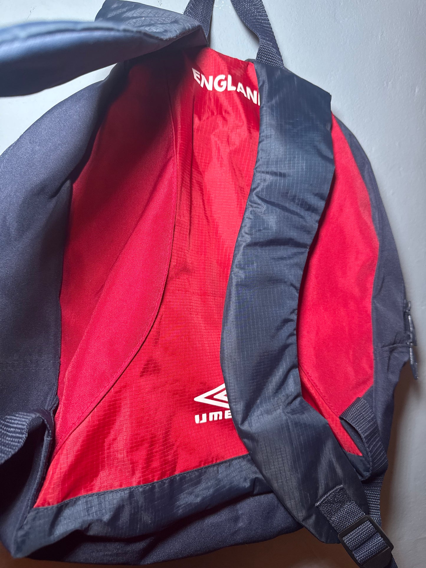 Vintage England Football Umbro Backpack Navy Blue 2001 / 2002