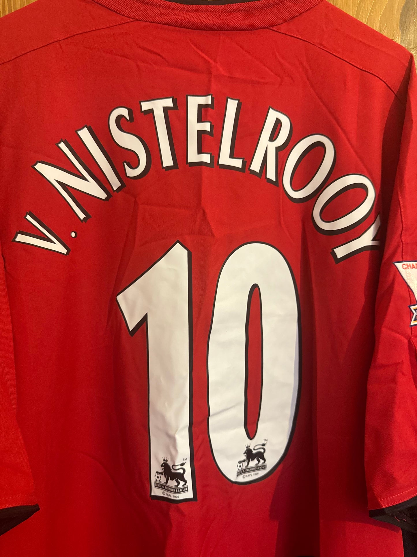 Manchester United Football Shirt - 2002 / 2003 / 2004 - Home - XXL - #10 Ruud van Nistelrooy