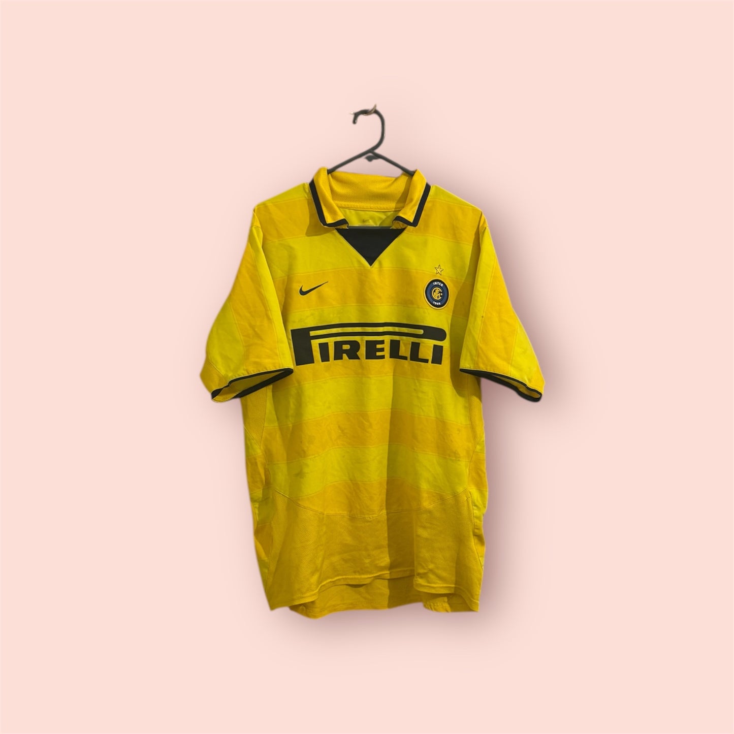 Inter Milan Football Shirt - 2003 / 2004 - Away - Medium - #4 Javier Zanetti