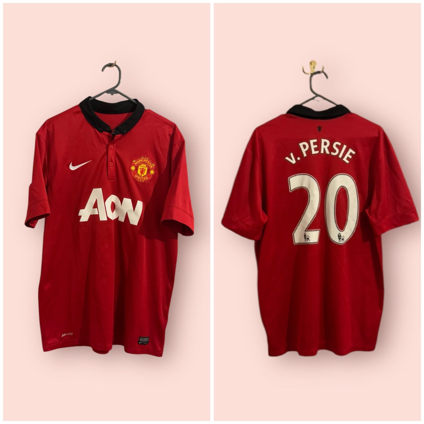 Manchester United Football Shirt - 2013 / 2014 - Home - Large - #20 van Persie