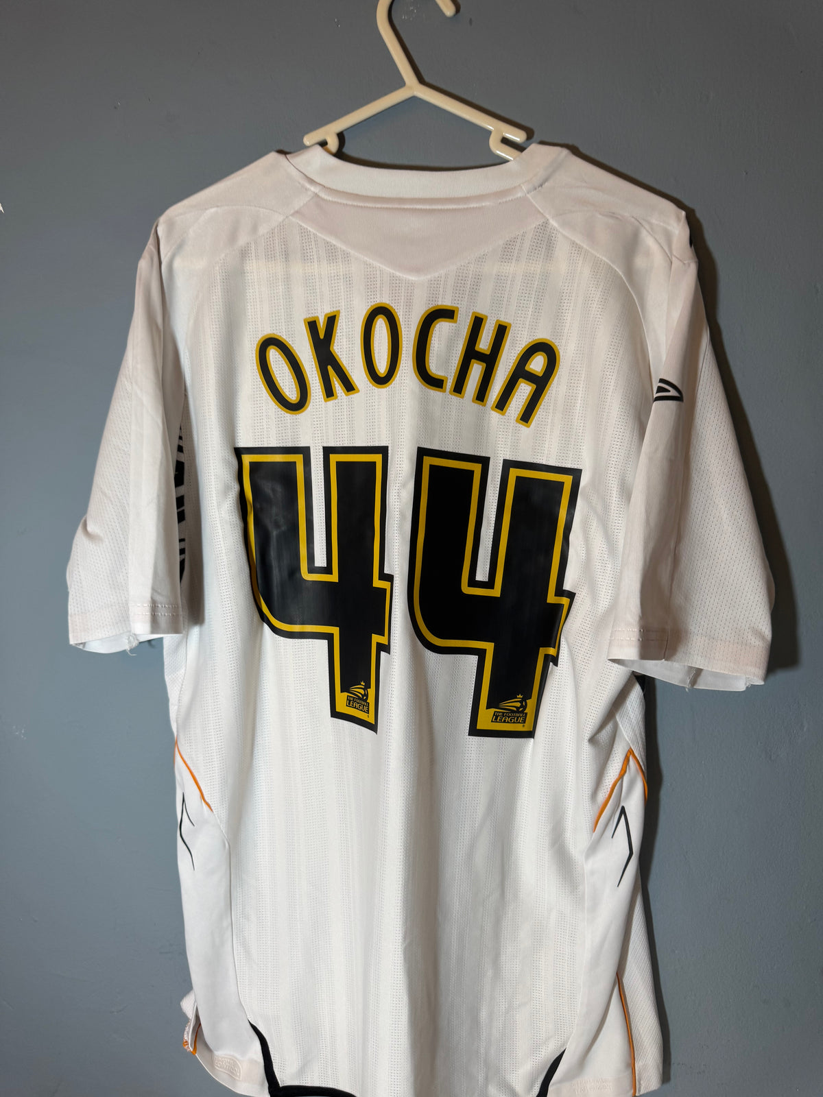 Hull City A.F.C. Football Shirt - 2007 / 2008 - Away - Large - #10 Jay Jay Okocha - Rare
