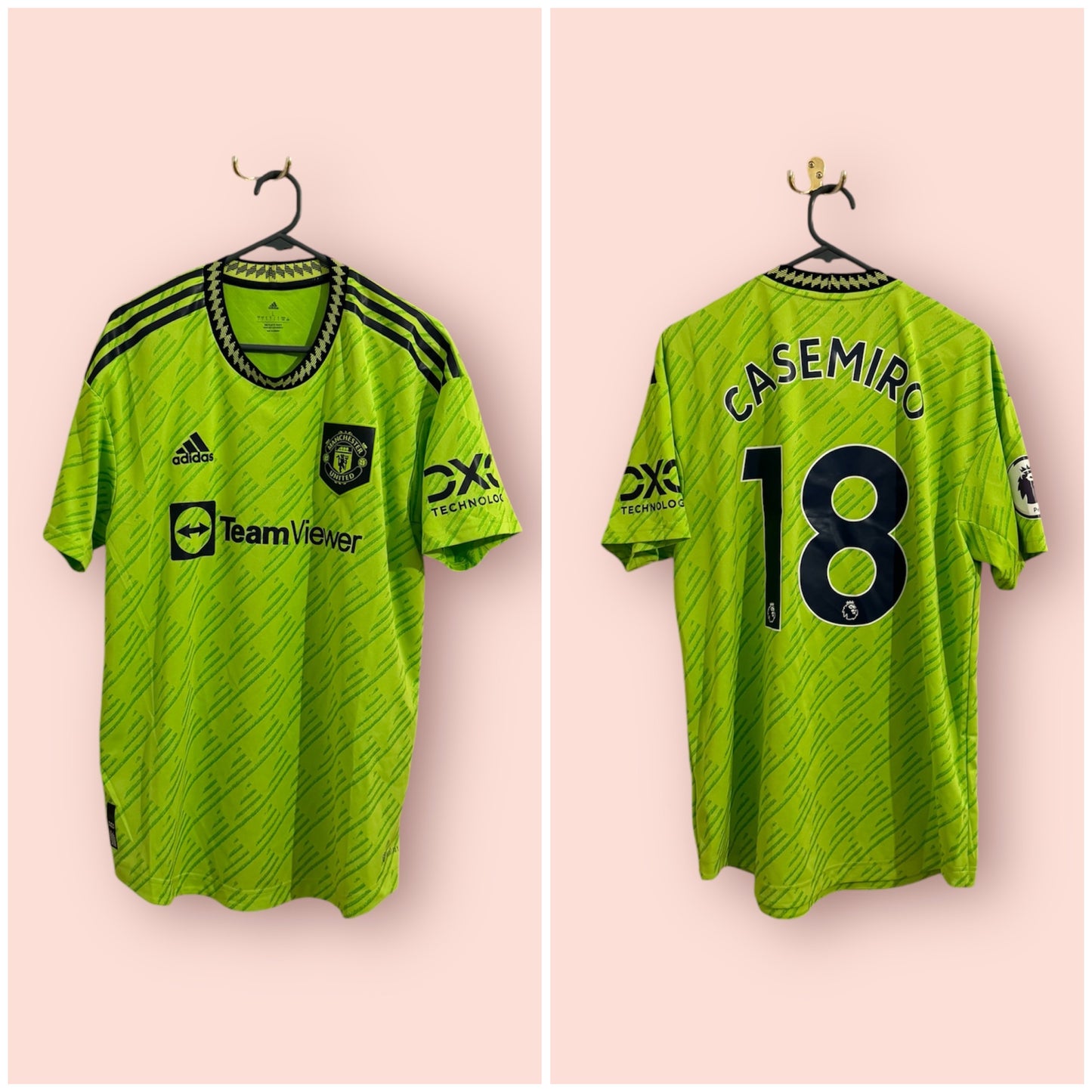 Manchester United Football Shirt - 2022 / 2023 - Third - #18 Casemiro - HEAT RDY - Large