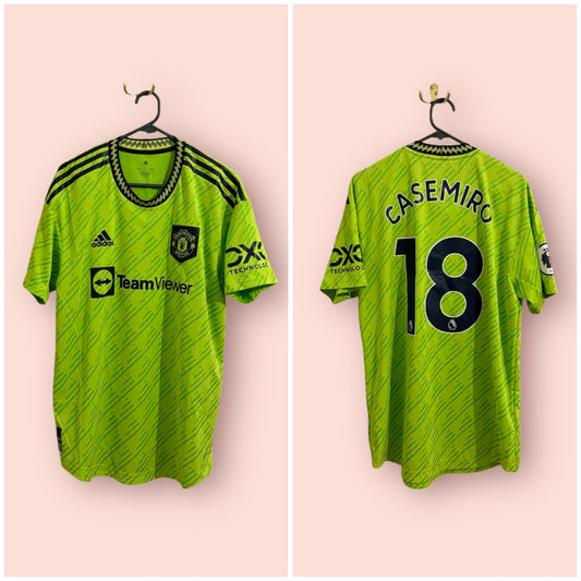 Manchester United Football Shirt - 2022 / 2023 - Third - #18 Casemiro - HEAT RDY - Large
