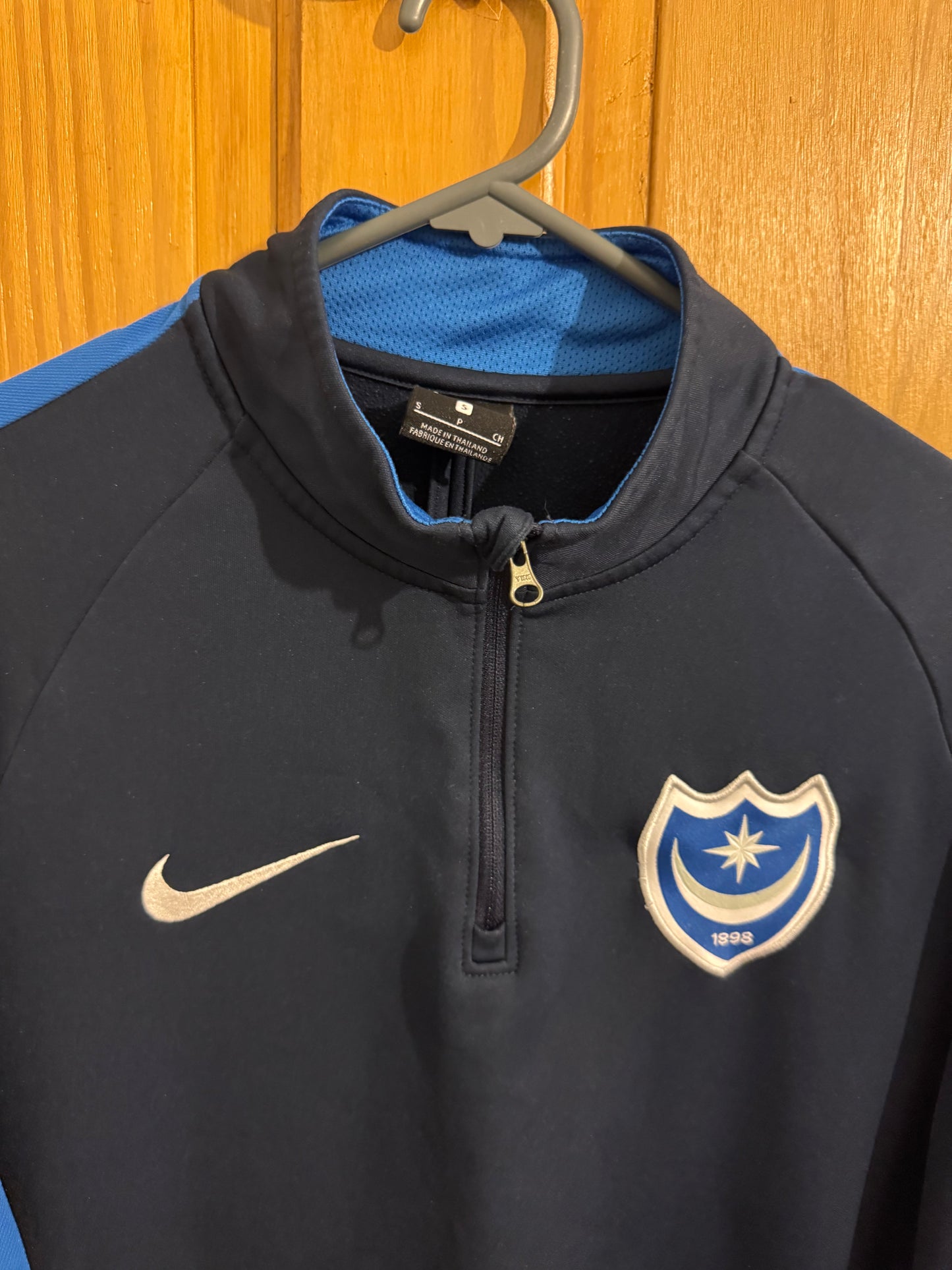 Portsmouth Football Shirt - Nike 1/4 Zip - Training Top - 2018 / 2019 - Small