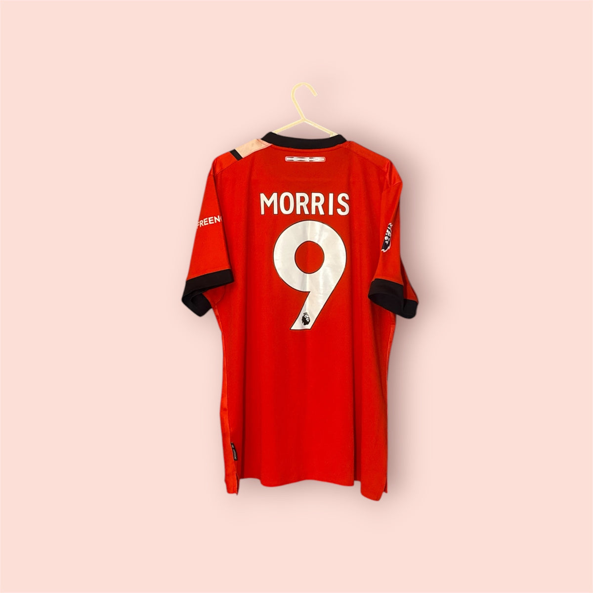 Luton Town Football Shirt - 2023 / 2024 / 2025 - Home - XL - #9 Carlton Morris