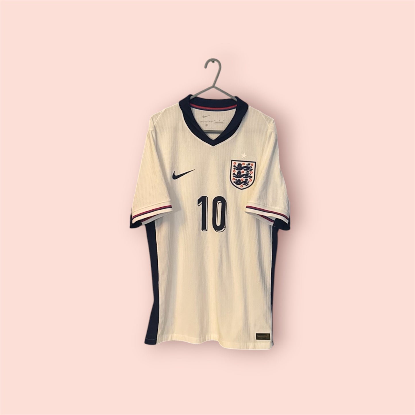 England Football Shirt - 2024 - Home - Dri-fit ADV - Medium - #10 Jude Bellingham