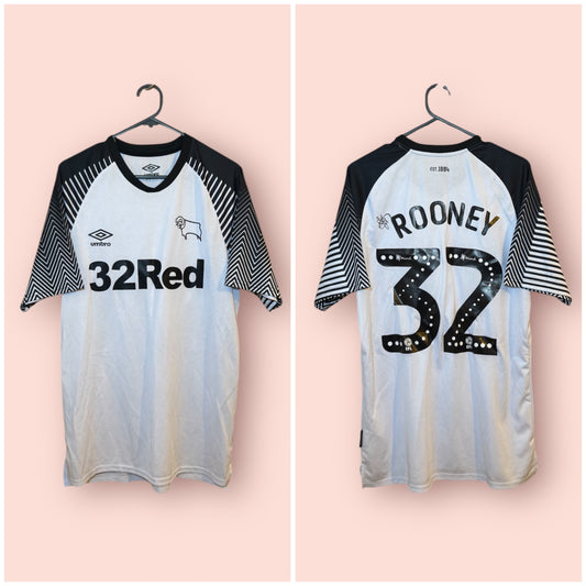 Derby County Football Shirt - 2019 / 2020 - Home - Large - #32 Wayne Rooney
