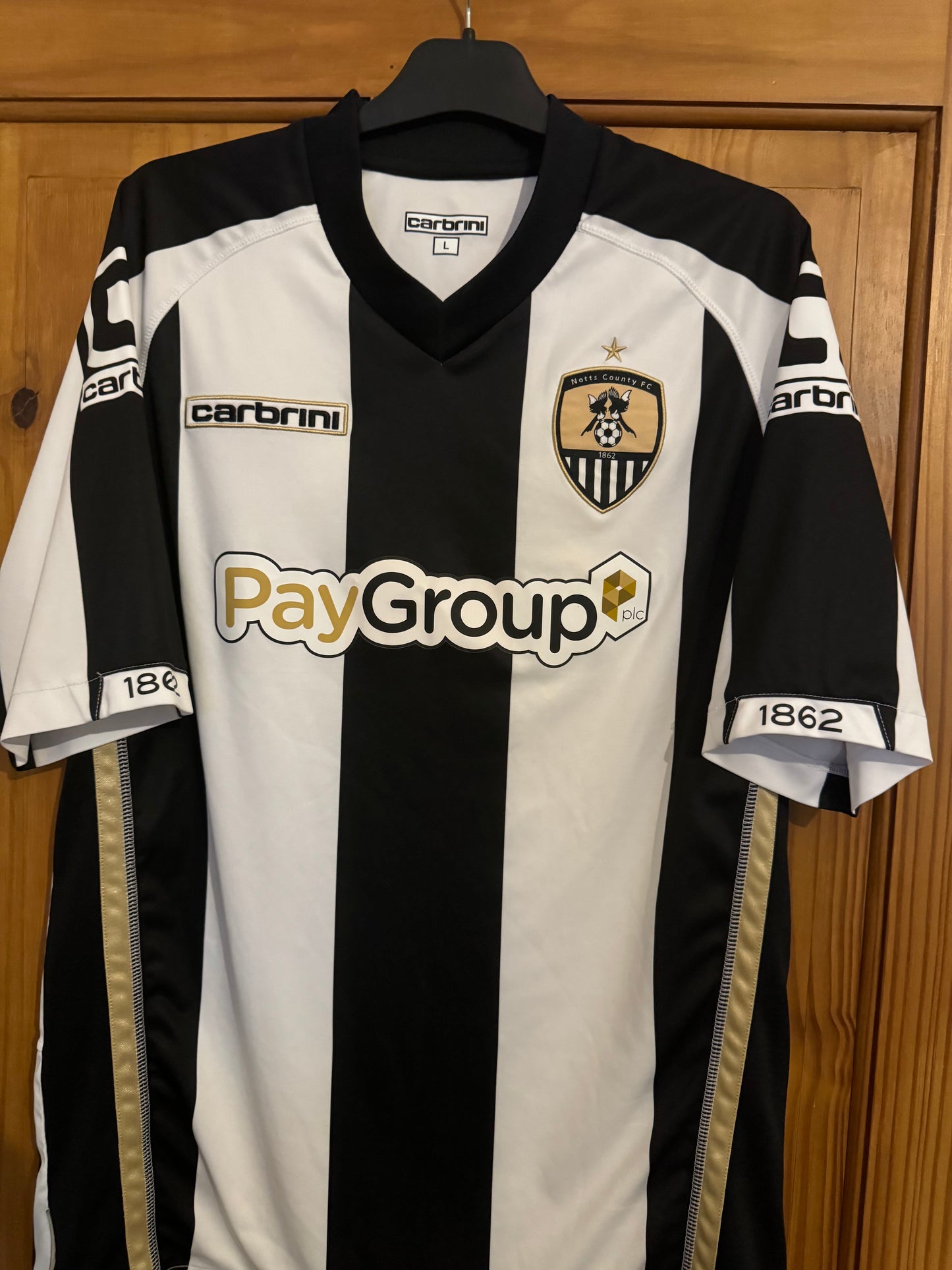 Notts County Football Shirt - 2014 / 2015 - Home - Large