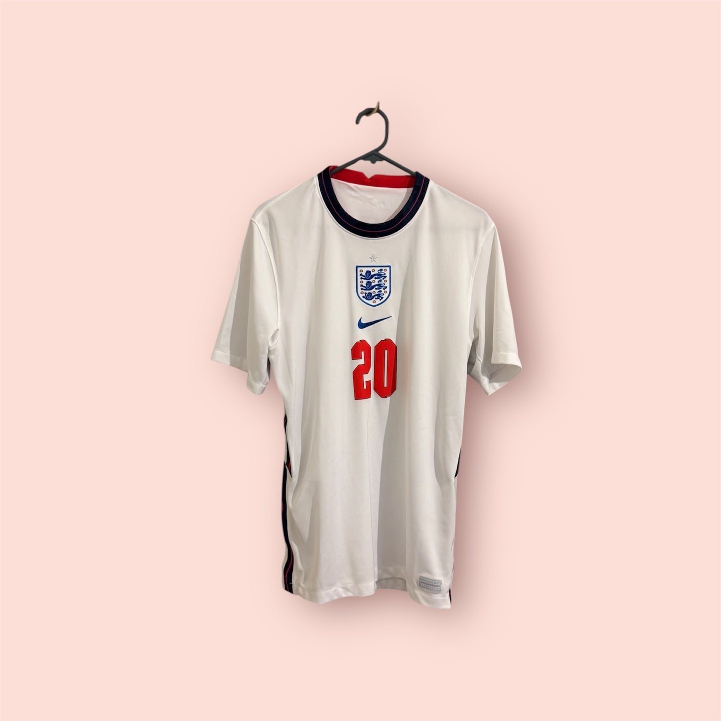 England Football Shirt - 2020 - Home - Medium - #20 Phil Foden