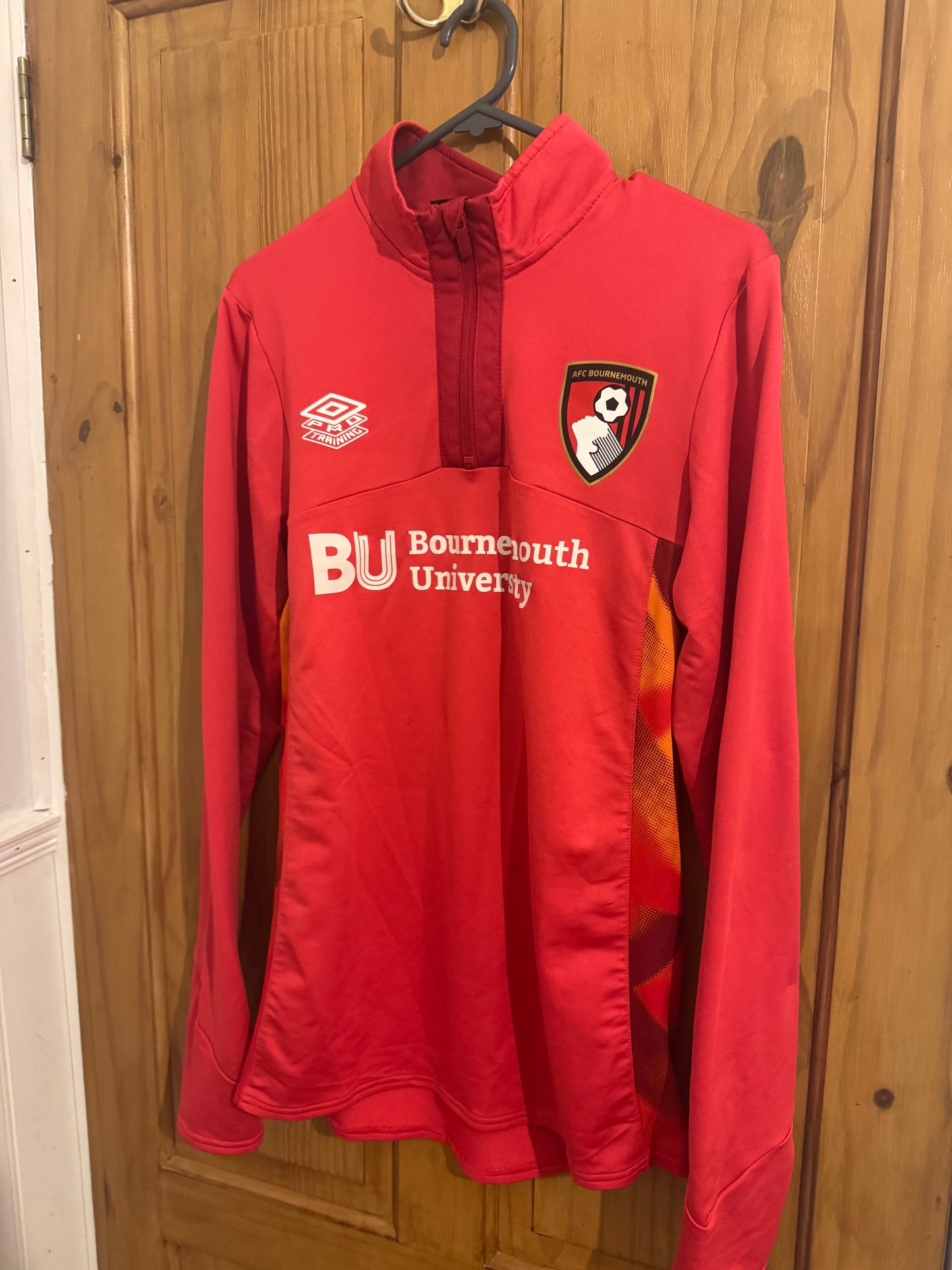 AFC Bournemouth Football Shirt - 2022 / 2023 / 2024 - 1/4 Zip Training Top - Small