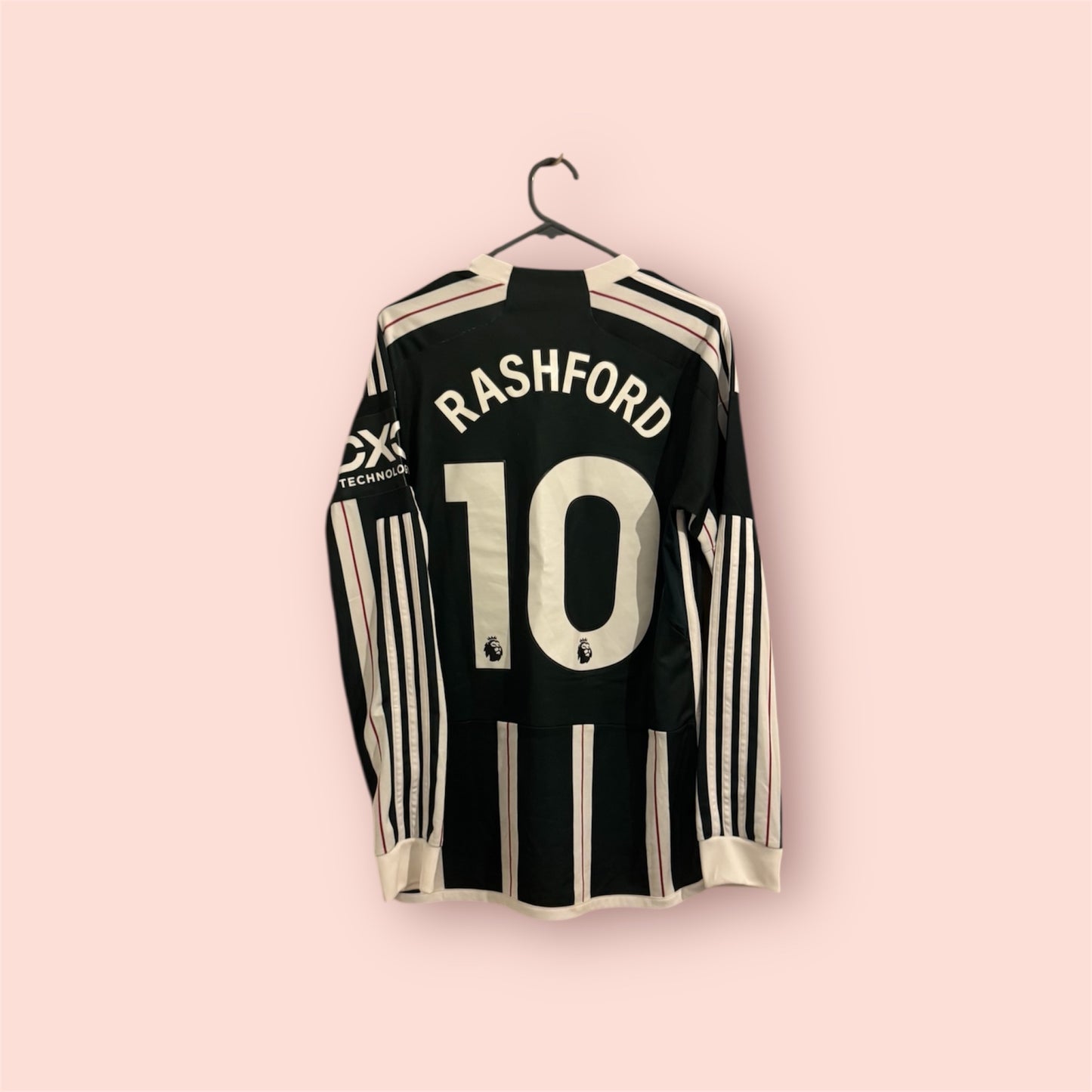 Manchester United Football Shirt - 2023 / 2024 - Away - Small - #10 Rashford - Long Sleeves