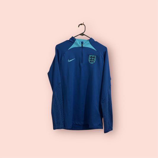 England Football Shirt - 2022 / 2023 / 2024 - 1/4 Zip Training Top - Medium