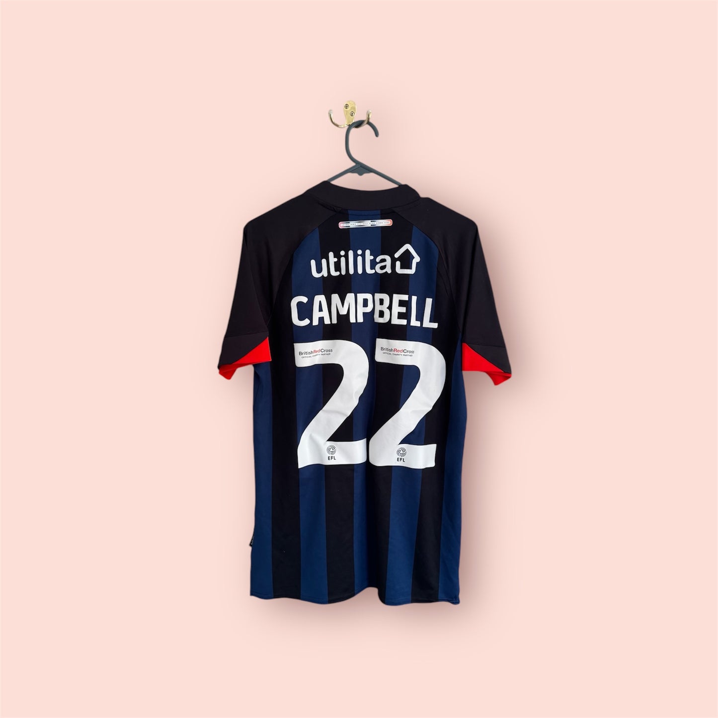 Luton Town Football Shirt - 2021 / 2022 - Third - Small - #22 Allan Campbell