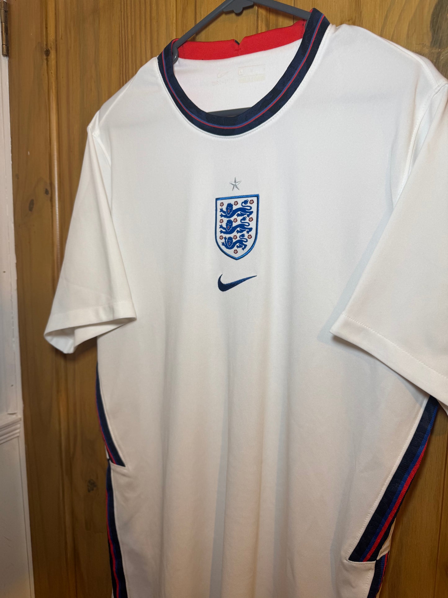 England Football Shirt - 2020 - Home - Large - Nike Dri Fit